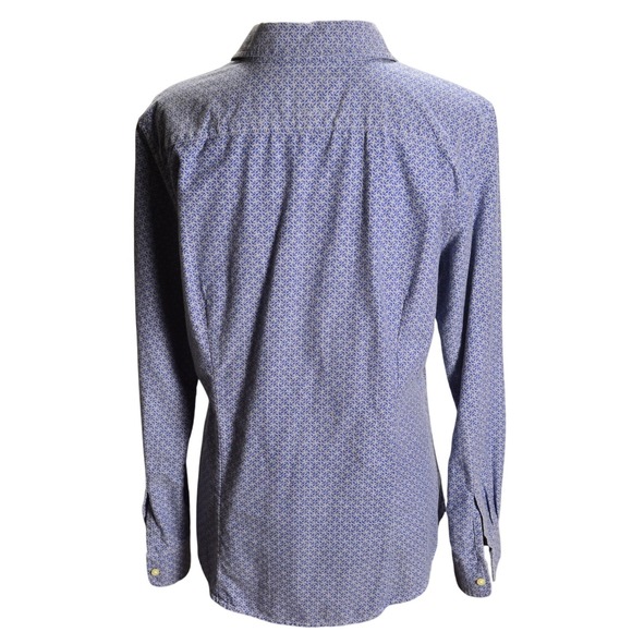 Banana‎ Republic Oxford Shirt Womens Blue Anchor Nautical Button Down Cotton L - Picture 3 of 6